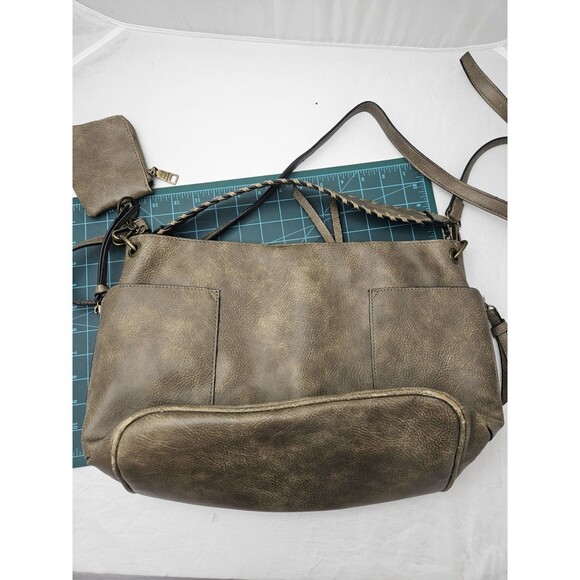 Steve Madden Vegan Leather Crossbody Bag Green - Picture 10 of 16